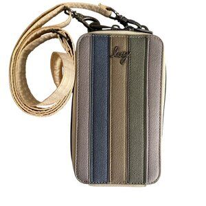 Lug Pike RFID Panelled Metallics Crossbody Bag